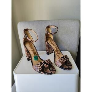 Sam Edelman Yaro Snake Print Heels